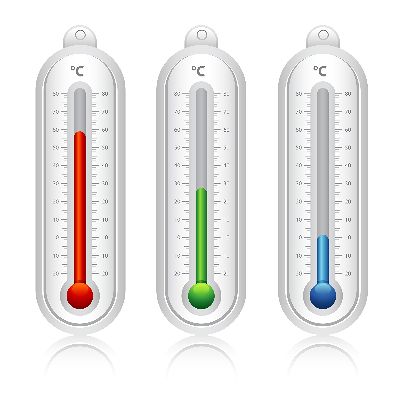 Aquarium thermometer showing stable water temperature