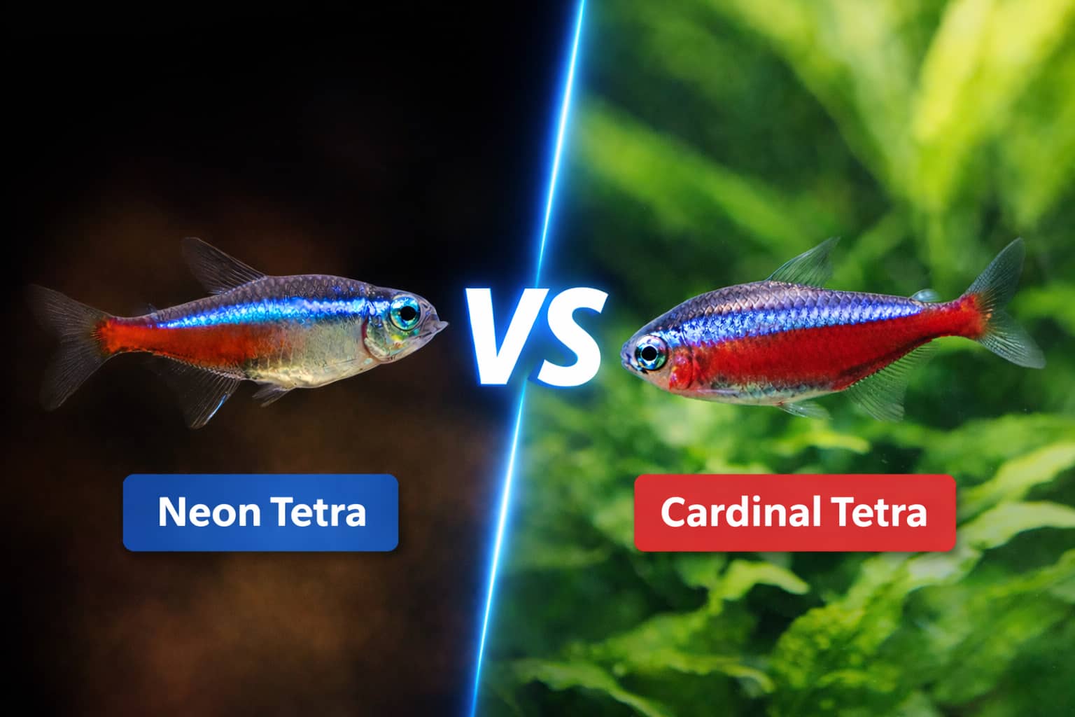 Cardinal Tetra vs Neon Tetra